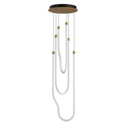 Soleil 3-Light LED Pendant in Natural Aged Brass