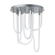 Soleil 7-Light LED Round Flush Mount in Polished Chrome
