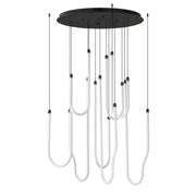 Soleil 8-Light LED Pendant in Black