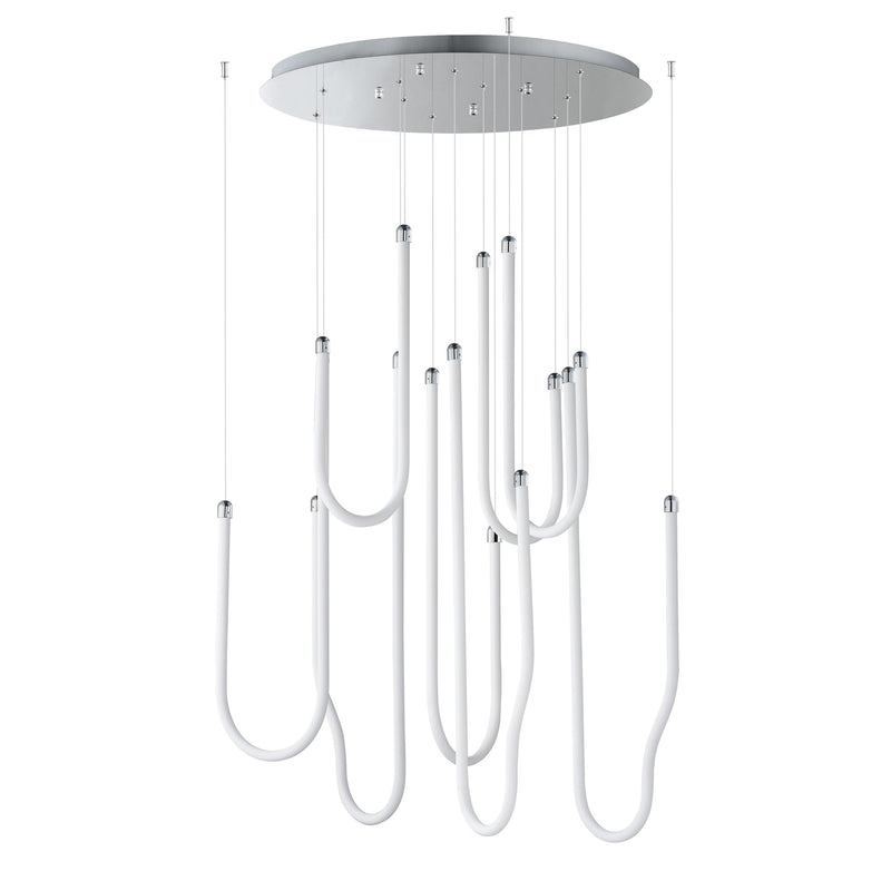 Soleil 8-Light LED Pendant in Polished Chrome