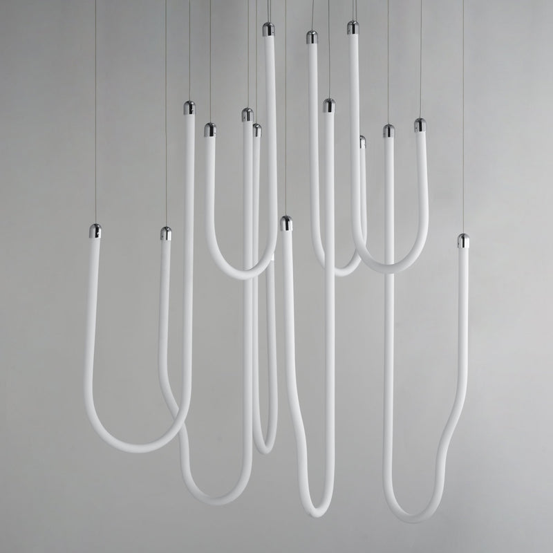 Soleil 8-Light LED Pendant in Polished Chrome