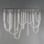 Soleil 14-Light LED Square Flush Mount in Polished Chrome
