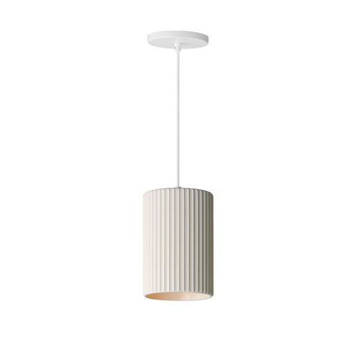 Souffle 8.5" 1-Light Pendant in Chaulk White