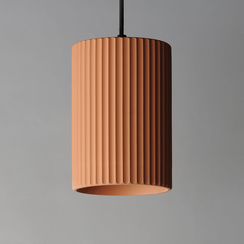 Souffle 8.5" 1-Light Pendant in Terra Cotta