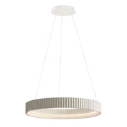 Souffle 25" LED Ring Pendant in Chaulk White