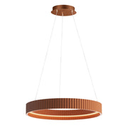 Souffle 25" LED Ring Pendant in Terra Cotta