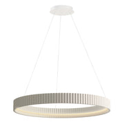 Souffle 33" LED Ring Pendant in Chaulk White