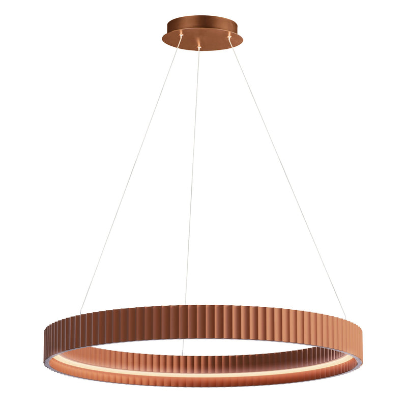 Souffle 33" LED Ring Pendant in Terra Cotta
