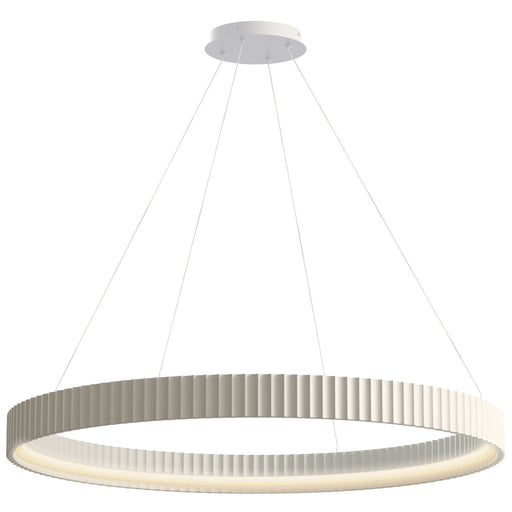 Souffle 41" LED Ring Pendant in Chaulk White