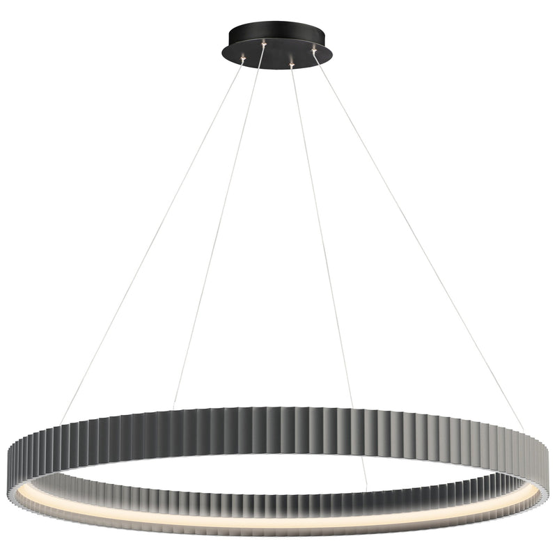 Souffle 41" LED Ring Pendant in Gray