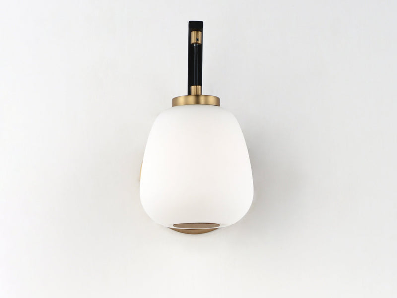 Soji 9.25" Tall LED Wall Sconce in Black / Gold