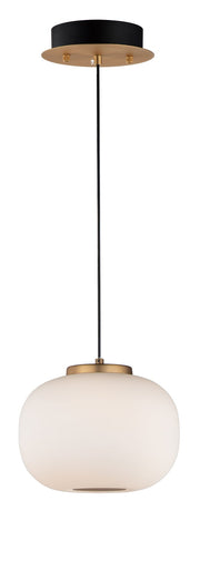 Soji 2-Light 7.5" Tall LED Pendant in Black / Gold