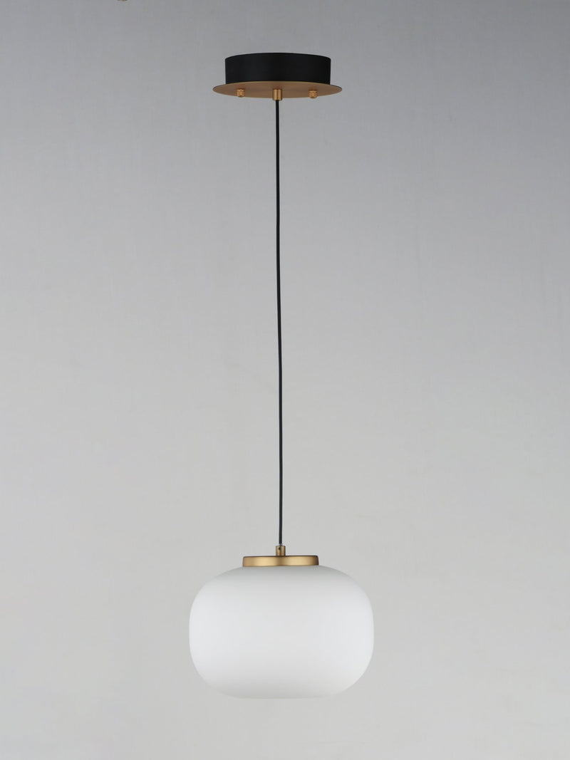Soji 2-Light 7.5" Tall LED Pendant in Black / Gold