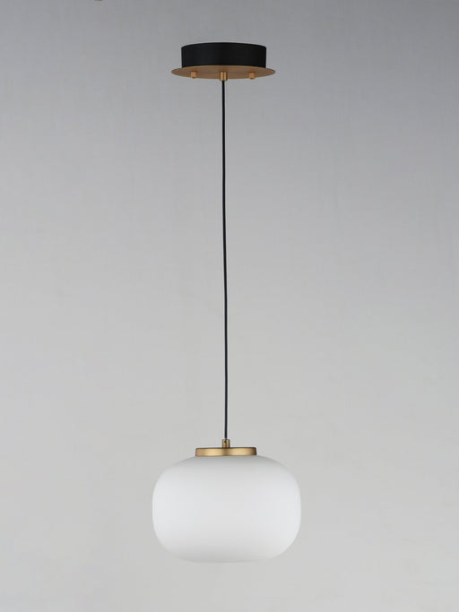 Soji 2-Light 7.5" Tall LED Pendant in Black / Gold