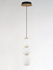 Soji 18" LED Pendant in Black / Gold