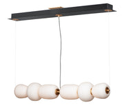 Soji 40" LED Linear Pendant in Black / Gold
