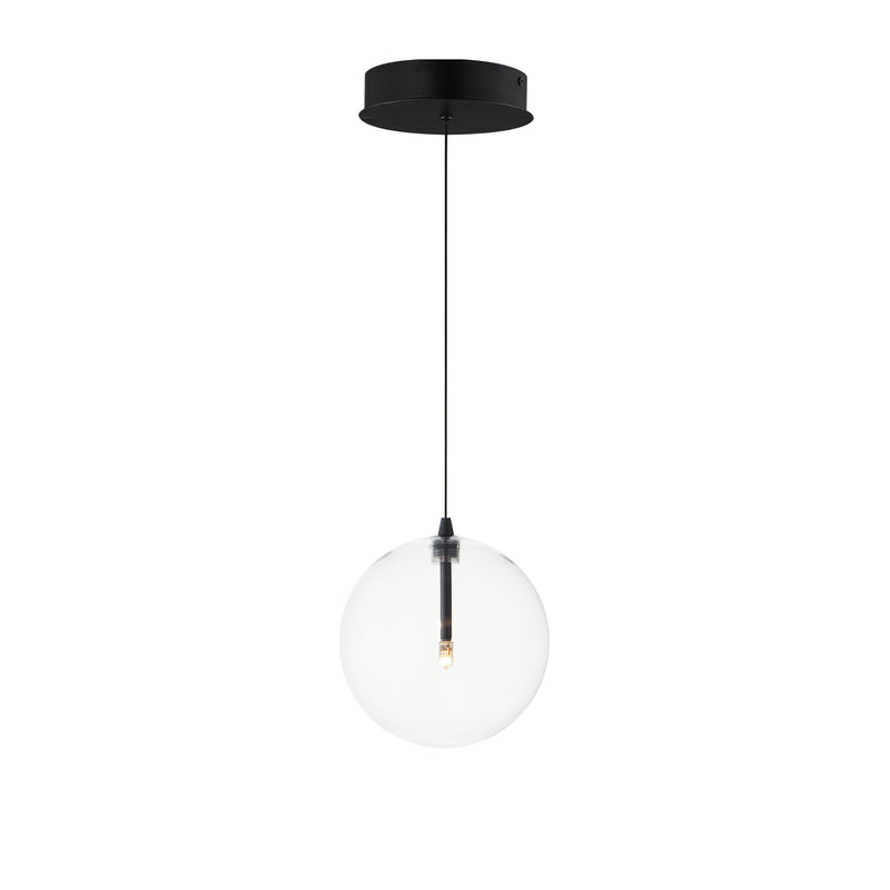 Global 1-Light LED Pendant in Black