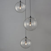 Global 3-Light LED Pendant in Black
