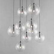 Global 9-Light LED Pendant in Black