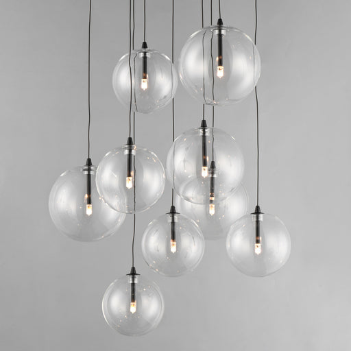 Global 9-Light LED Pendant in Black