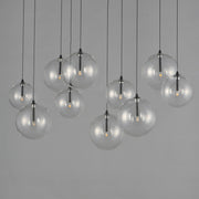 Global 10-Light LED Pendant in Black