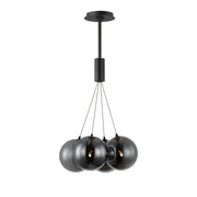 Burst 4-Light LED Pendant in Black