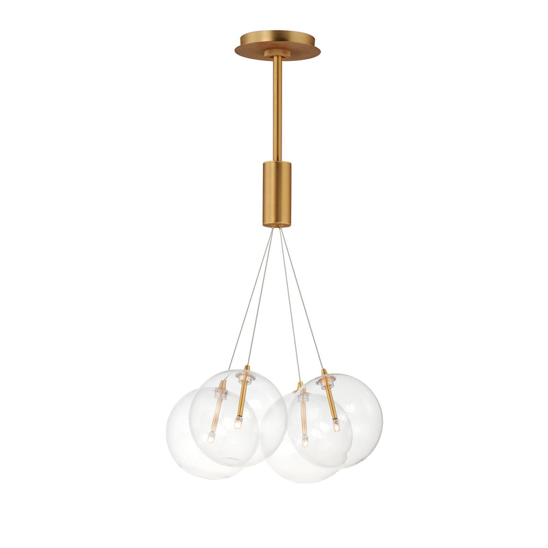 Burst 4-Light LED Pendant in Gold