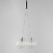Burst 4-Light LED Pendant in Satin Nickel