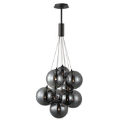 Burst 9-Light LED Pendant in Black