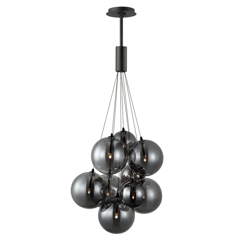 Burst 9-Light LED Pendant in Black