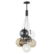 Burst 9-Light LED Pendant in Black