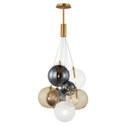 Burst 9-Light LED Pendant in Gold