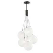 Burst 9-Light LED Pendant in Black