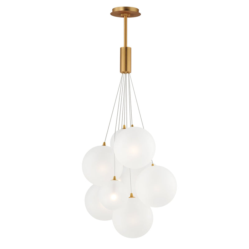 Burst 9-Light LED Pendant in Gold
