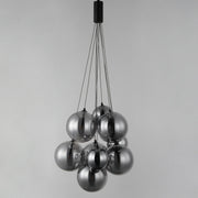 Burst 9-Light LED Pendant in Black