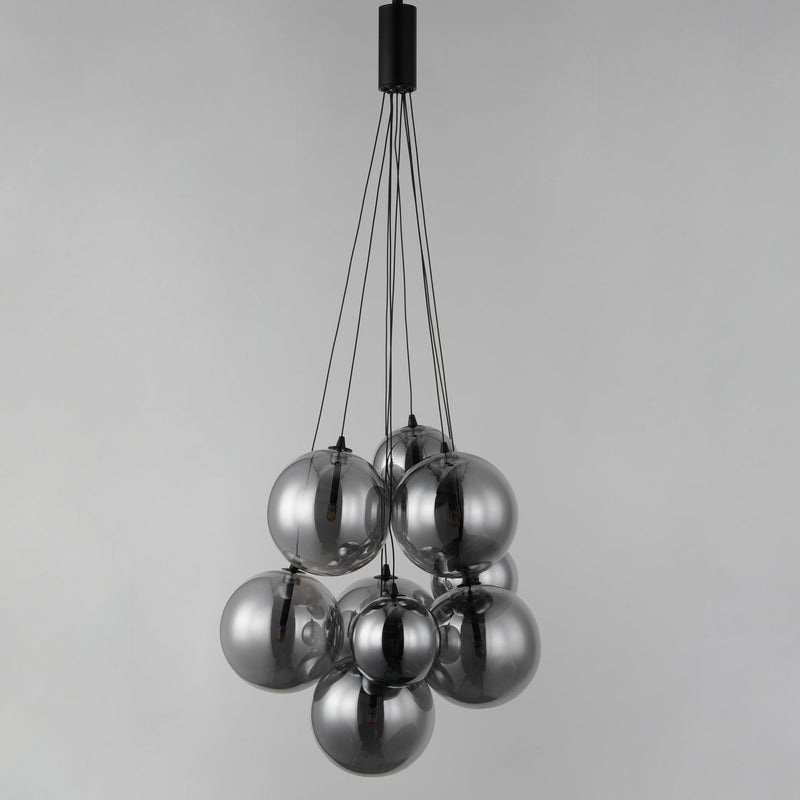 Burst 9-Light LED Pendant in Black