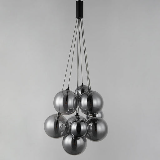 Burst 9-Light LED Pendant in Black