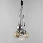 Burst 9-Light LED Pendant in Black