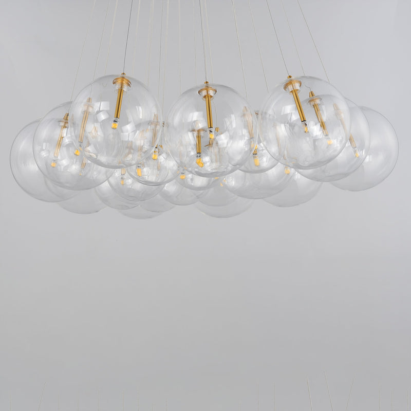 Burst 20-Light LED Pendant in Gold