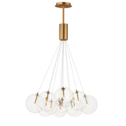 Burst 12-Light LED Pendant in Gold