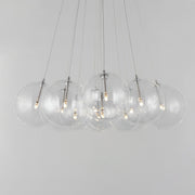 Burst 12-Light LED Pendant in Satin Nickel