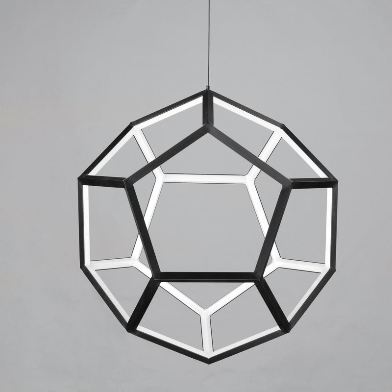 Penta Medium LED Pendant in Black