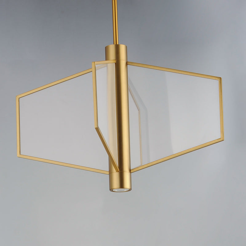 Telstar 26" Wide LED Pendant in Natural Aged Brass