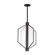 Telstar Medium LED Pendant in Black