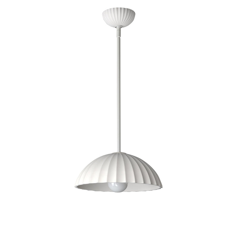 Basilica 14" 1-Light LED Pendant in Chaulk White