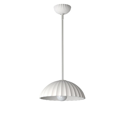 Basilica 14" 1-Light LED Pendant in Chaulk White