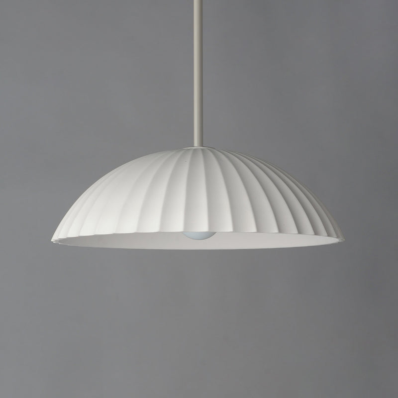 Basilica 19.5" 1-Light LED Pendant in Chaulk White
