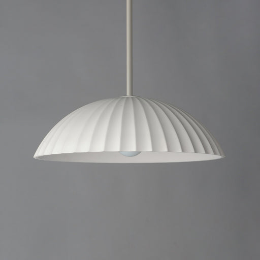Basilica 19.5" 1-Light LED Pendant in Chaulk White