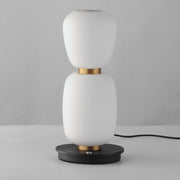 Soji Double Stack LED Table Lamp in Black / Gold
