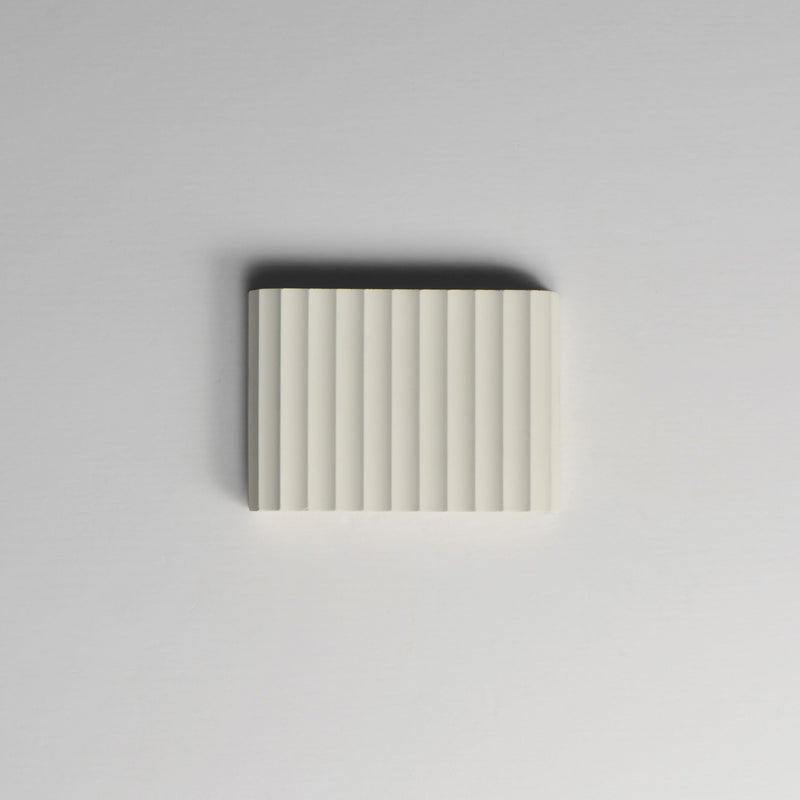 Delphi 9" LED Wall Sconce CCT Select in Chaulk White